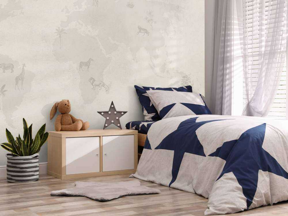 Verdenskart skisse grønn